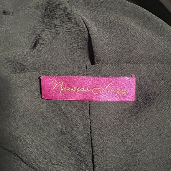 Narcisa‎ Lang Dress Black Womens Medium Lost April Open Back Neutral Whimsygoth - Picture 5 of 6